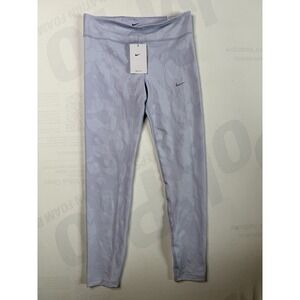 Nike Dri Fit High Rise Full Length Womens Leggings NWT Purple Camo size XL